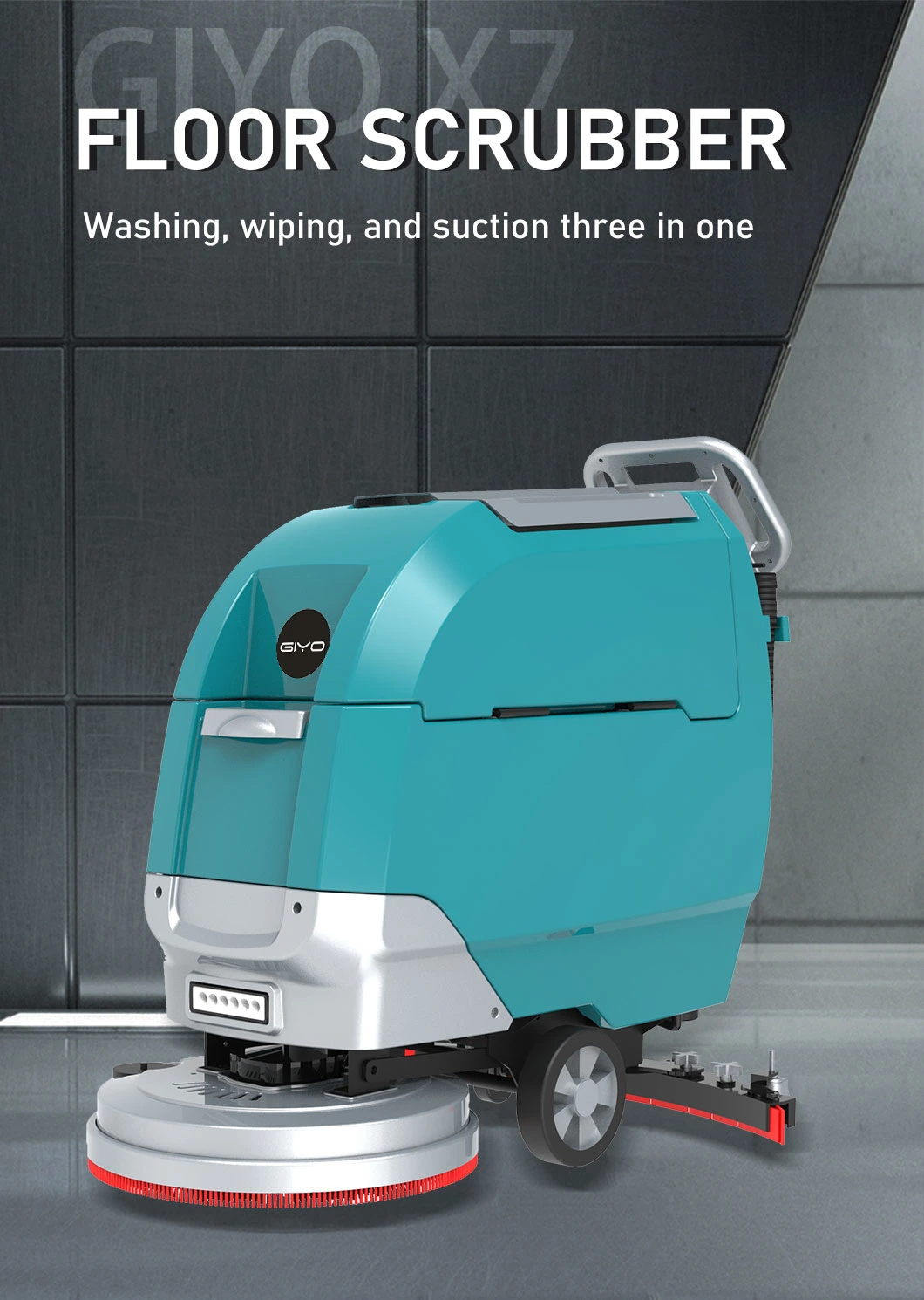 Commercial Use Floor Cleaning Equipment Walk Behind Electric Scrubber