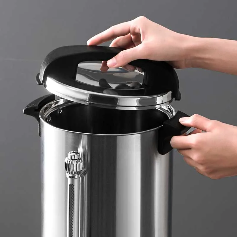 Commercial Household Stainless Steel Double Layers Electric Tea Coffee Filters Urn kitchenware Water Boiler Catering Equipment