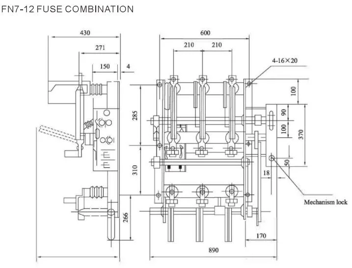 Fn7-12 Indoor High Voltage Load Break Switch